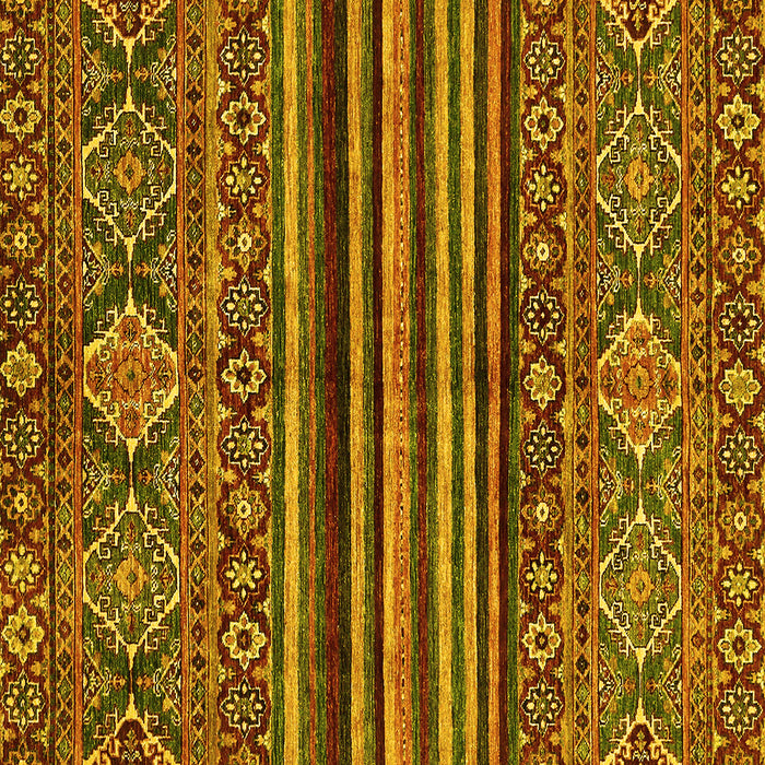 Square Abstract Yellow Modern Rug, abs595yw