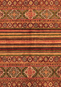 Abstract Orange Modern Rug, abs595org