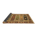 Sideview of Abstract Brown Modern Rug, abs596brn