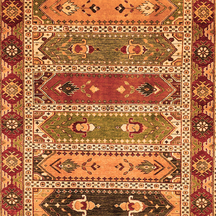 Abstract Orange Modern Rug, abs596org