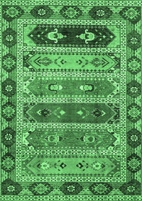 Abstract Emerald Green Modern Rug, abs596emgrn