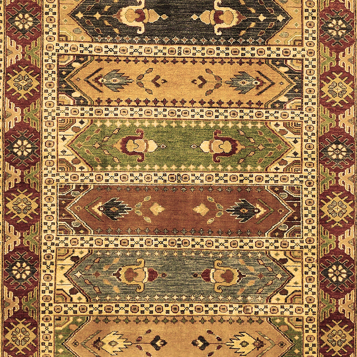 Machine Washable Abstract Brown Modern Rug, wshabs596brn