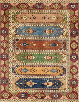 Abstract Metallic Gold Modern Rug, abs596