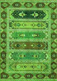 Abstract Green Modern Rug, abs596grn