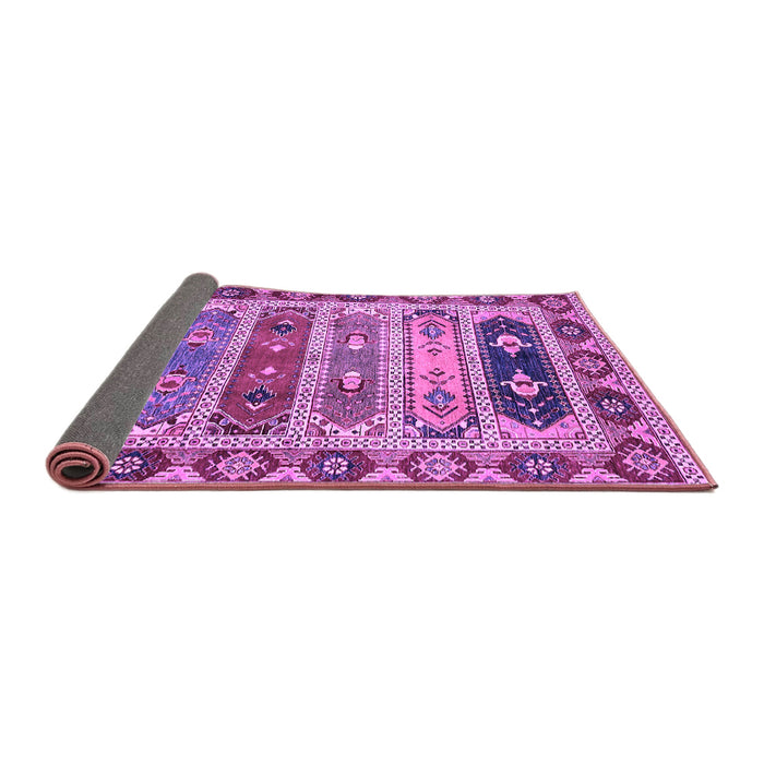 Sideview of Abstract Purple Modern Rug, abs596pur