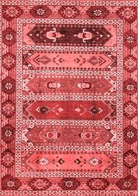 Abstract Red Modern Rug, abs596red