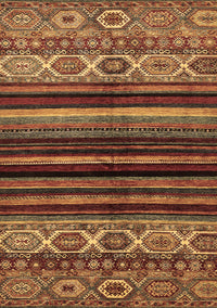 Abstract Brown Modern Rug, abs597brn