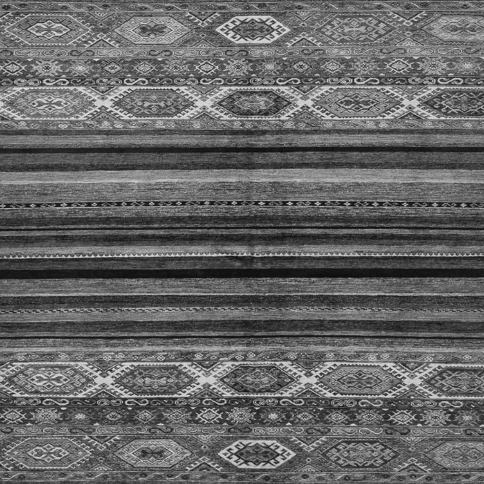 Square Abstract Gray Modern Rug, abs597gry