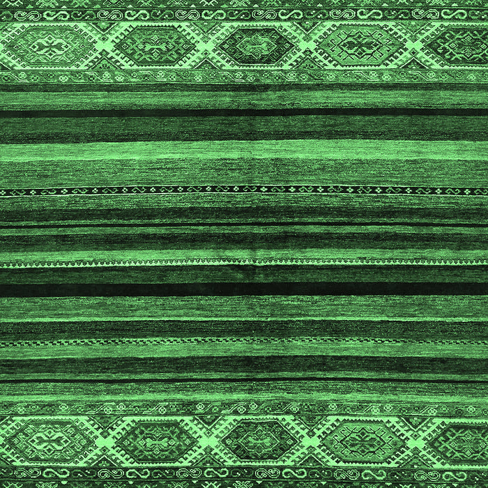 Machine Washable Abstract Emerald Green Modern Area Rugs, wshabs597emgrn