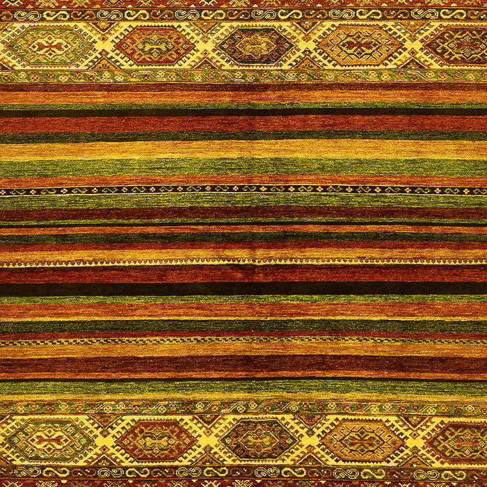 Machine Washable Abstract Yellow Modern Rug, wshabs597yw