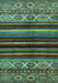 Abstract Turquoise Modern Rug, abs597turq