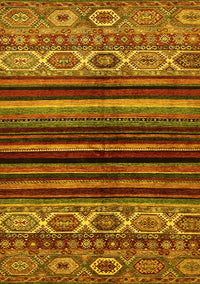 Abstract Yellow Modern Rug, abs597yw