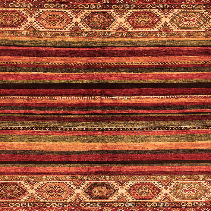 Machine Washable Abstract Orange Modern Area Rugs, wshabs597org