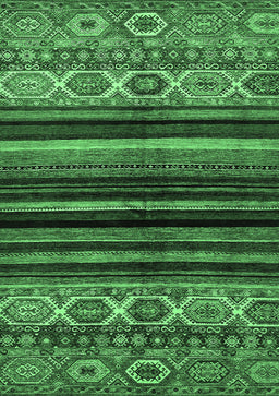 Abstract Emerald Green Modern Rug, abs597emgrn