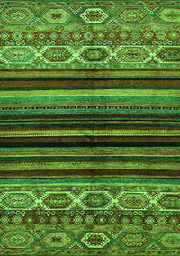 Abstract Green Modern Rug, abs597grn