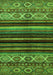 Abstract Green Modern Rug, abs597grn