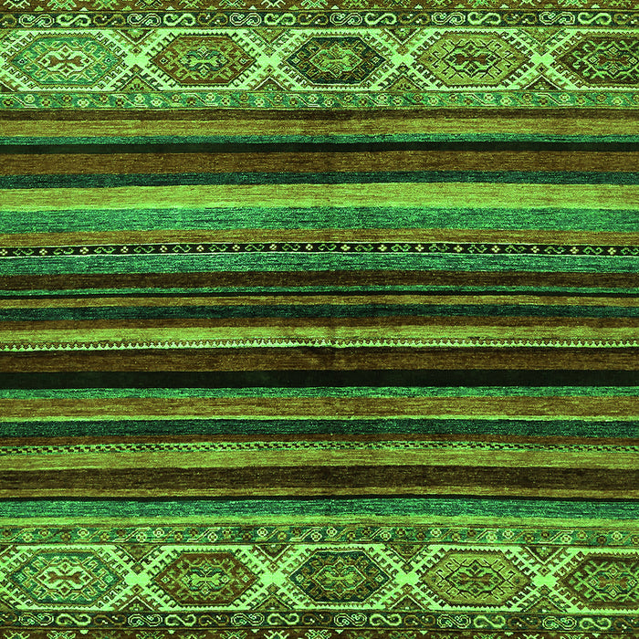 Abstract Green Modern Rug, abs597grn