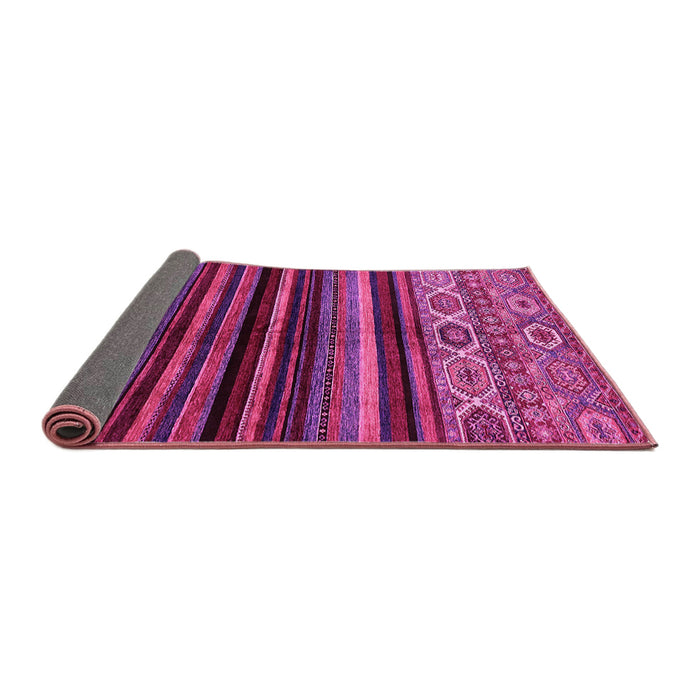 Sideview of Abstract Pink Modern Rug, abs597pnk