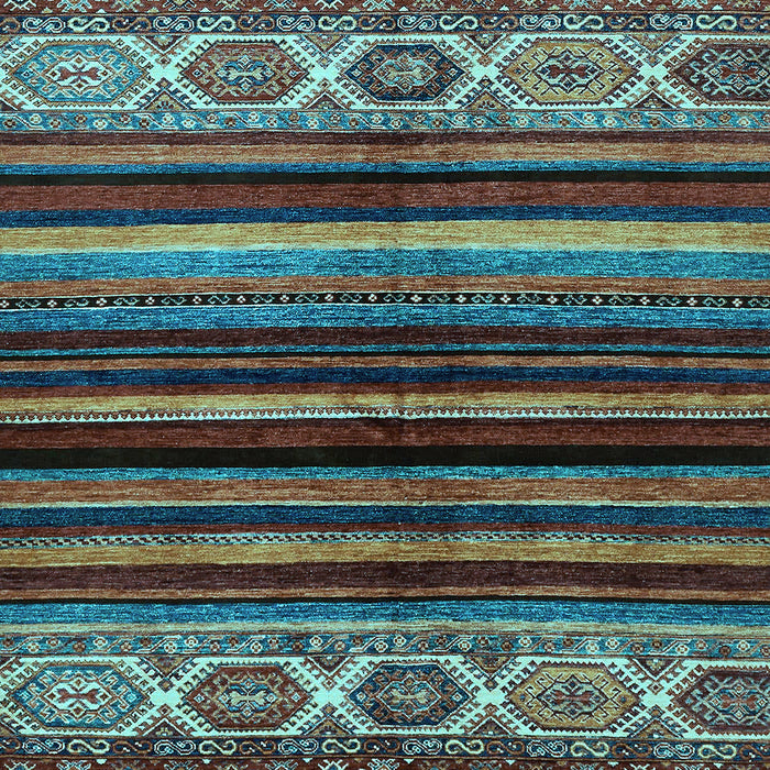 Abstract Light Blue Modern Rug, abs597lblu