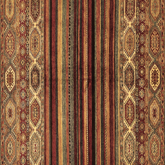 Square Abstract Brown Modern Rug, abs597brn