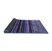 Sideview of Abstract Blue Modern Rug, abs597blu