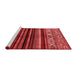 Modern Red Washable Rugs