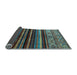 Sideview of Abstract Light Blue Modern Rug, abs597lblu