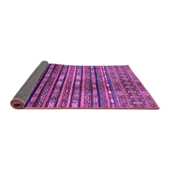 Sideview of Abstract Purple Modern Rug, abs598pur