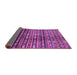 Sideview of Abstract Purple Modern Rug, abs598pur