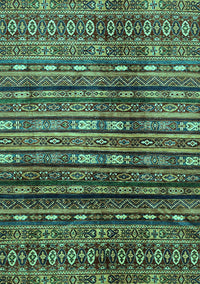 Abstract Turquoise Modern Rug, abs598turq