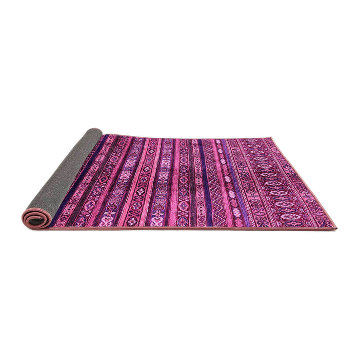 Sideview of Abstract Pink Modern Rug, abs598pnk