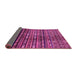 Sideview of Abstract Pink Modern Rug, abs598pnk