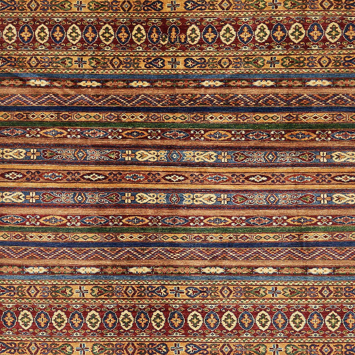 Square Abstract Red Modern Rug, abs598