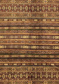 Abstract Brown Modern Rug, abs598brn