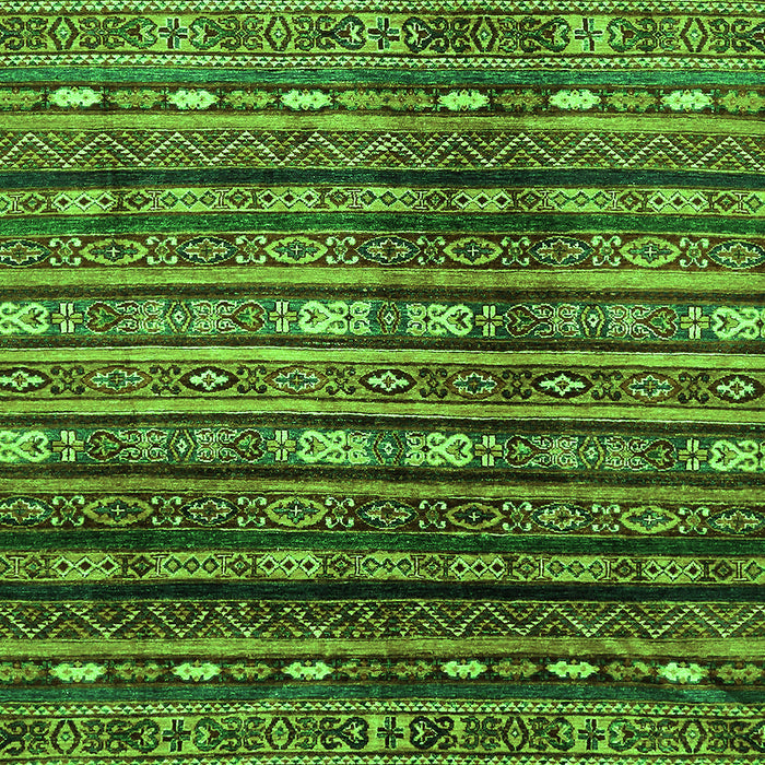 Machine Washable Abstract Green Modern Area Rugs, wshabs598grn