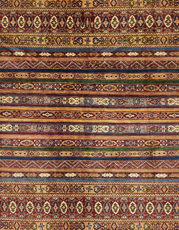 Abstract Red Modern Rug, abs598
