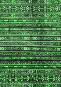 Abstract Emerald Green Modern Rug, abs598emgrn