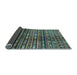 Sideview of Abstract Light Blue Modern Rug, abs598lblu