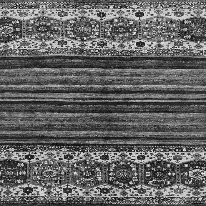 Square Abstract Gray Modern Rug, abs599gry