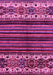 Machine Washable Abstract Pink Modern Rug, wshabs599pnk