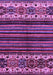 Machine Washable Abstract Purple Modern Area Rugs, wshabs599pur