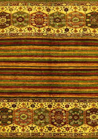 Abstract Yellow Modern Rug, abs599yw