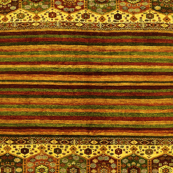Abstract Yellow Modern Rug, abs599yw