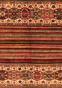 Abstract Orange Modern Rug, abs599org