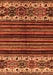 Abstract Orange Modern Rug, abs599org