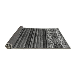 Sideview of Abstract Gray Modern Rug, abs599gry