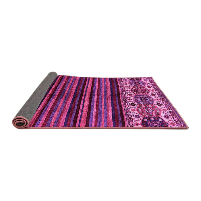 Sideview of Abstract Pink Modern Rug, abs599pnk
