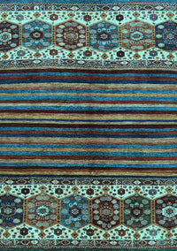 Abstract Light Blue Modern Rug, abs599lblu