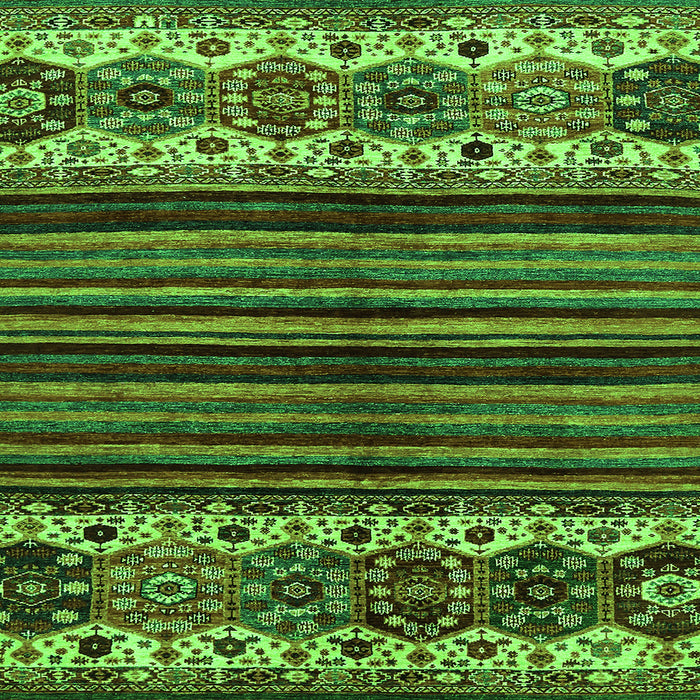 Square Abstract Green Modern Rug, abs599grn