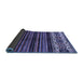 Sideview of Abstract Blue Modern Rug, abs599blu